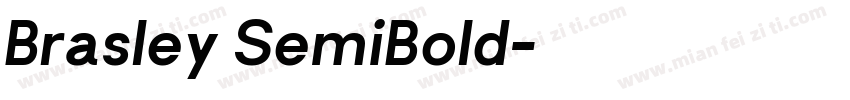 Brasley SemiBold字体转换